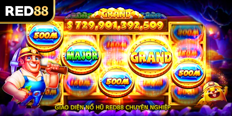 Giao diện nổ hũ RED88 chuyên nghiệp