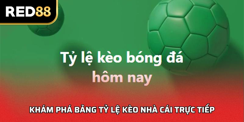 Khám phá bảng tỷ lệ kèo nhà cái trực tiếp